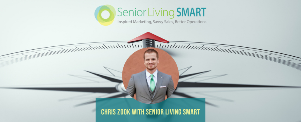 Chris Zook with Senior Living SMART podcast cover image.