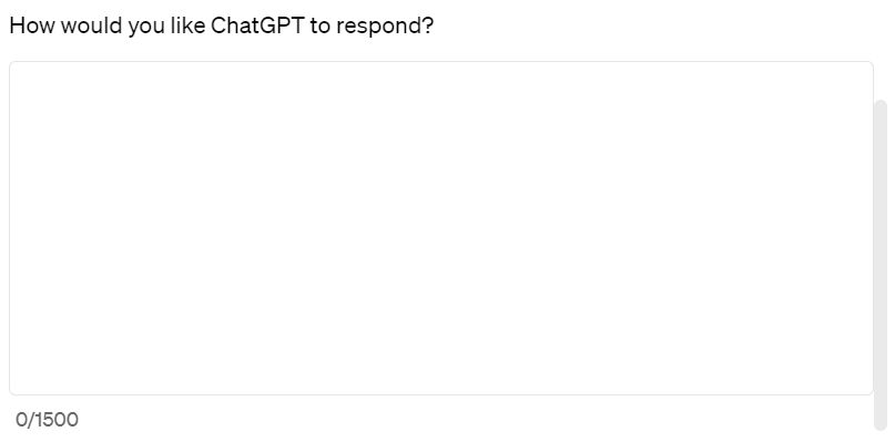 respond ChatGPT 